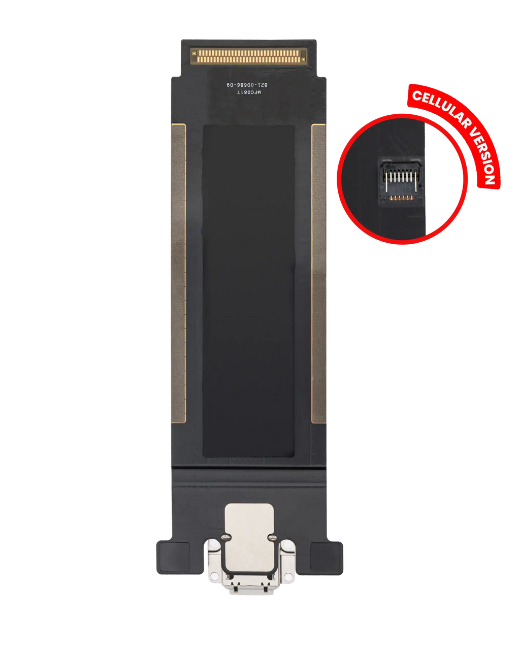Ladebuchse-Flexkabel iPad Pro 12.9 2nd Gen Cellular Silber/Gold