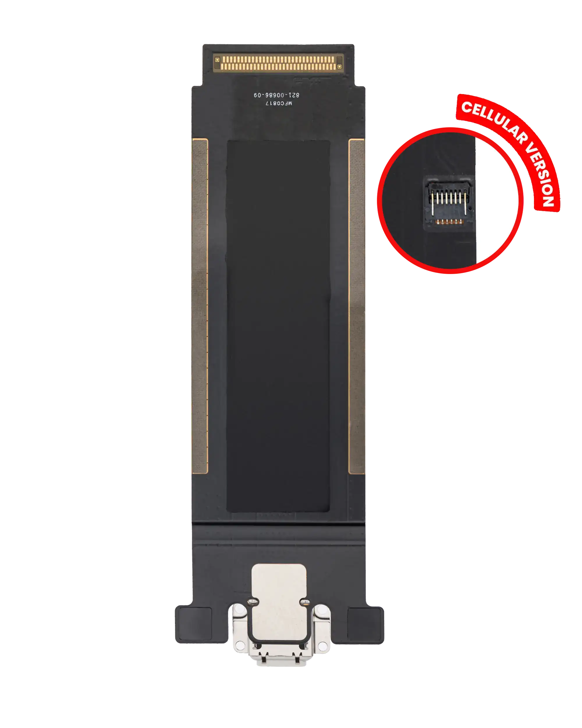 Ladebuchse-Flexkabel iPad Pro 12.9 2nd Gen Cellular Silber/Gold