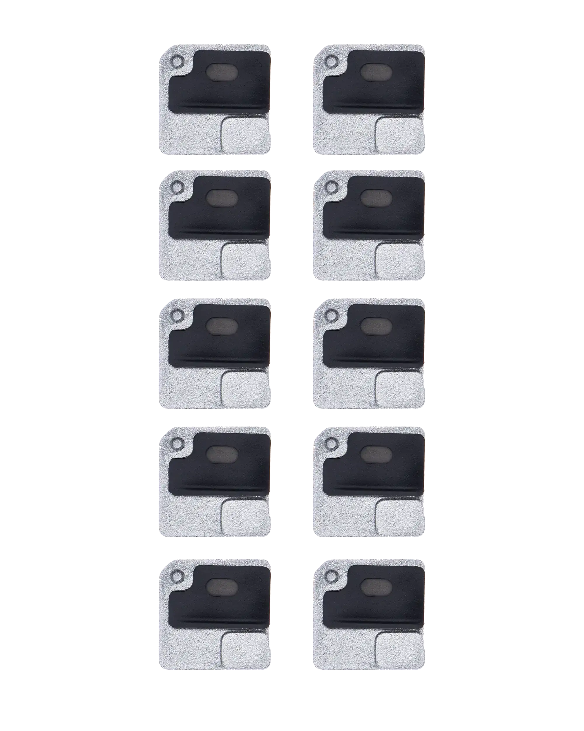 Flashlight / Power-Flex Holder with Microphone Mesh for iPhone 12 (White) (10 Pack)