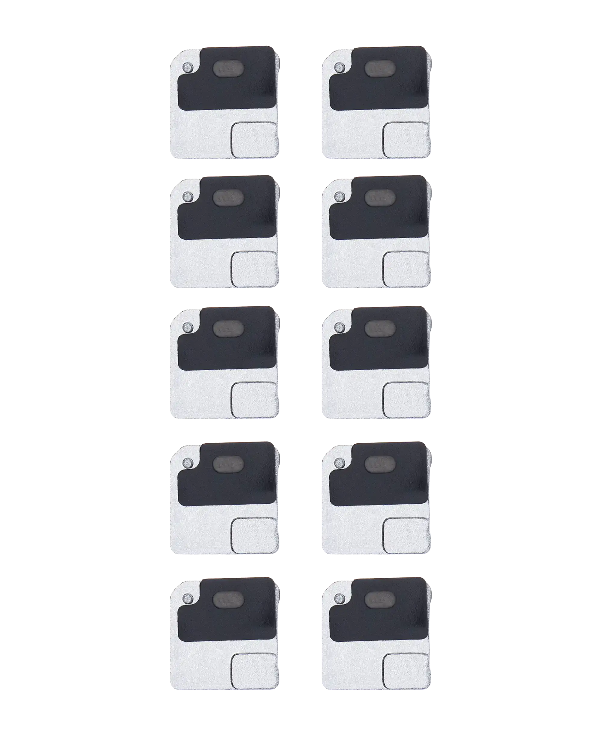 Flash / Power-Flex Holder with Microphone Mask for iPhone 12 (Black) (10 Pack)