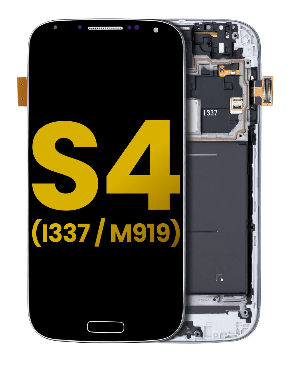 OLED Display with Frame for Samsung Galaxy S4 (I337 / M919) (AT&T & T-Mobile / Straight Talk) (Refurbished) (Black)