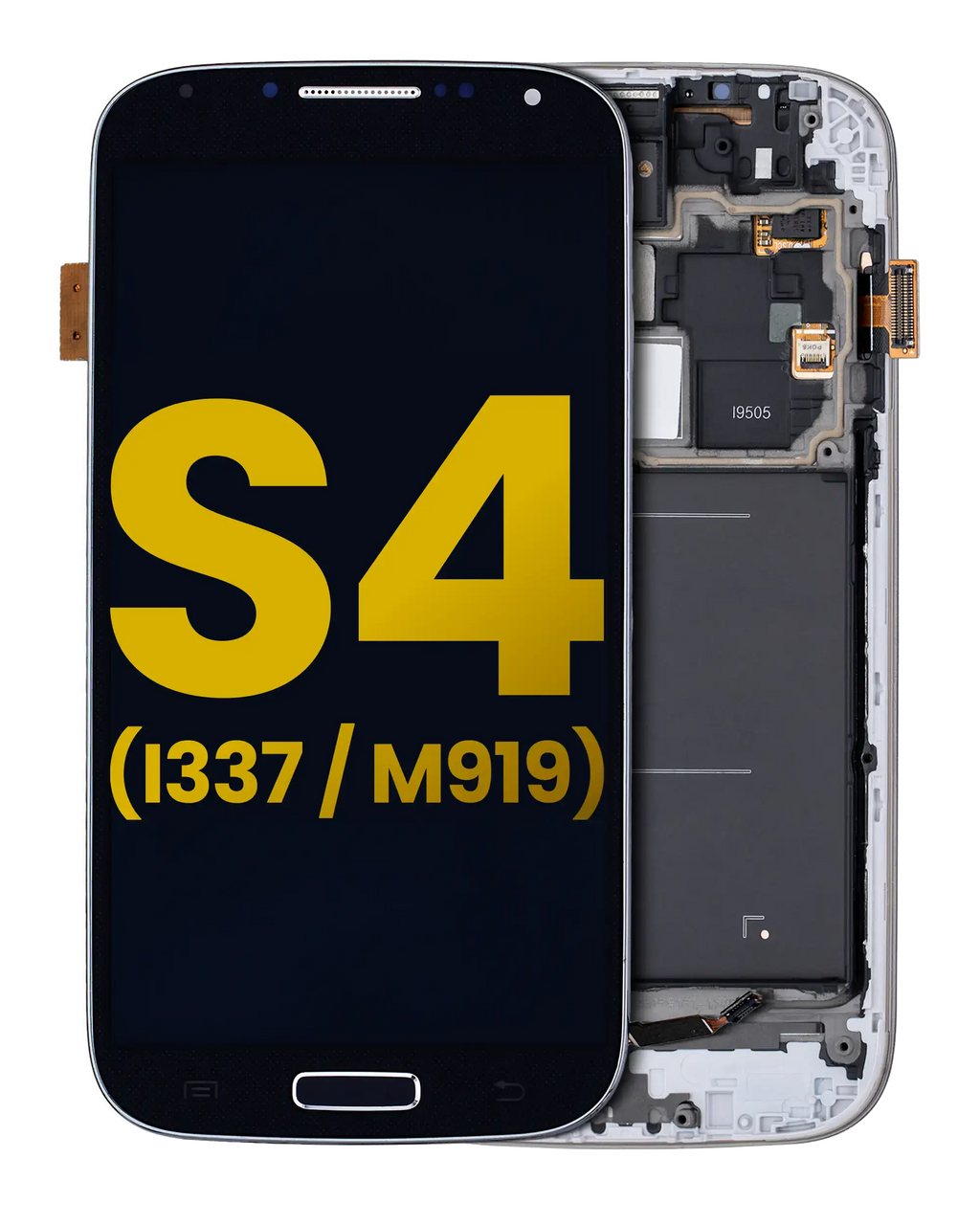 OLED-Display mit Rahmen für Samsung Galaxy S4 Refurbished Schwarz