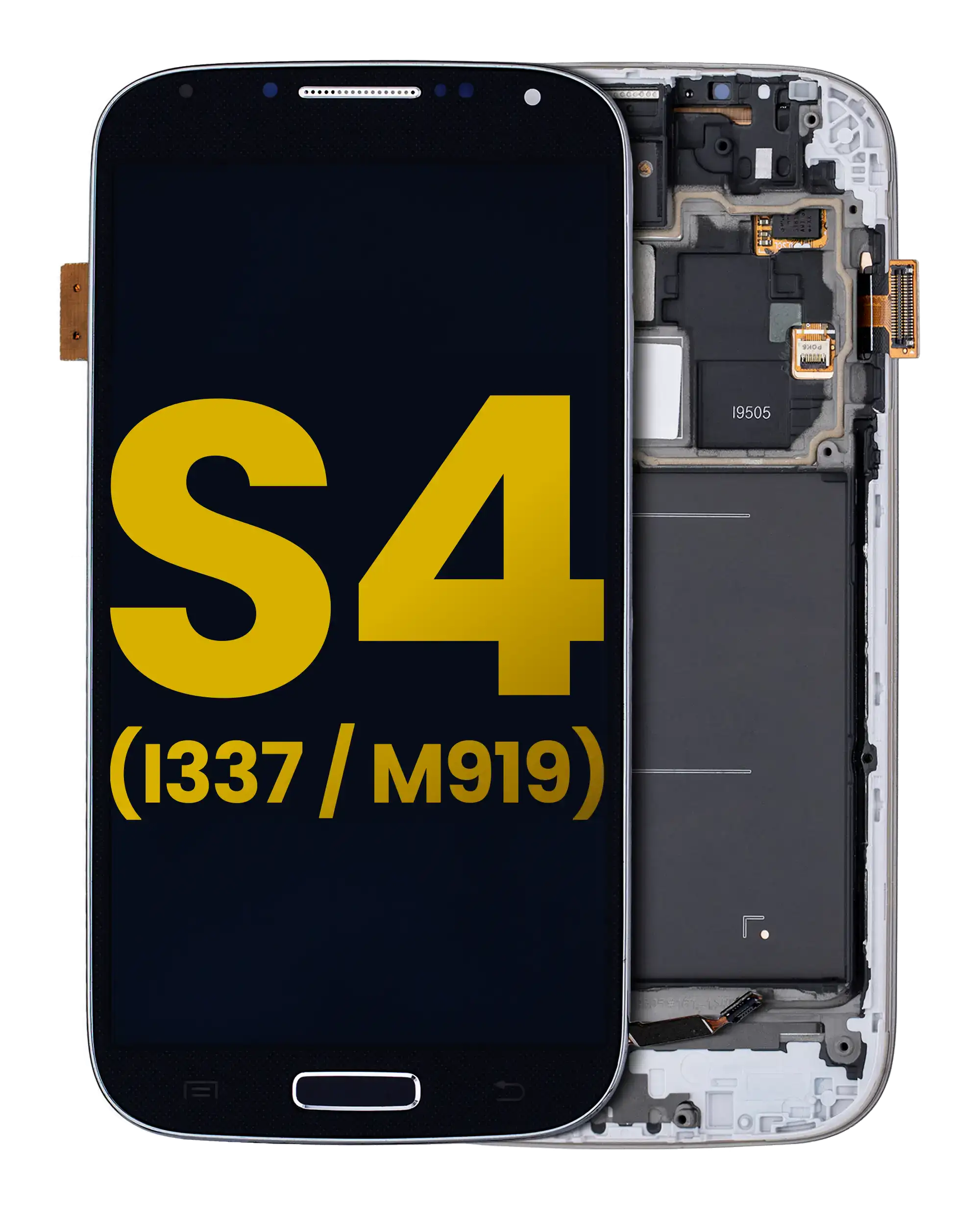 OLED-Display mit Rahmen für Samsung Galaxy S4 Refurbished Schwarz