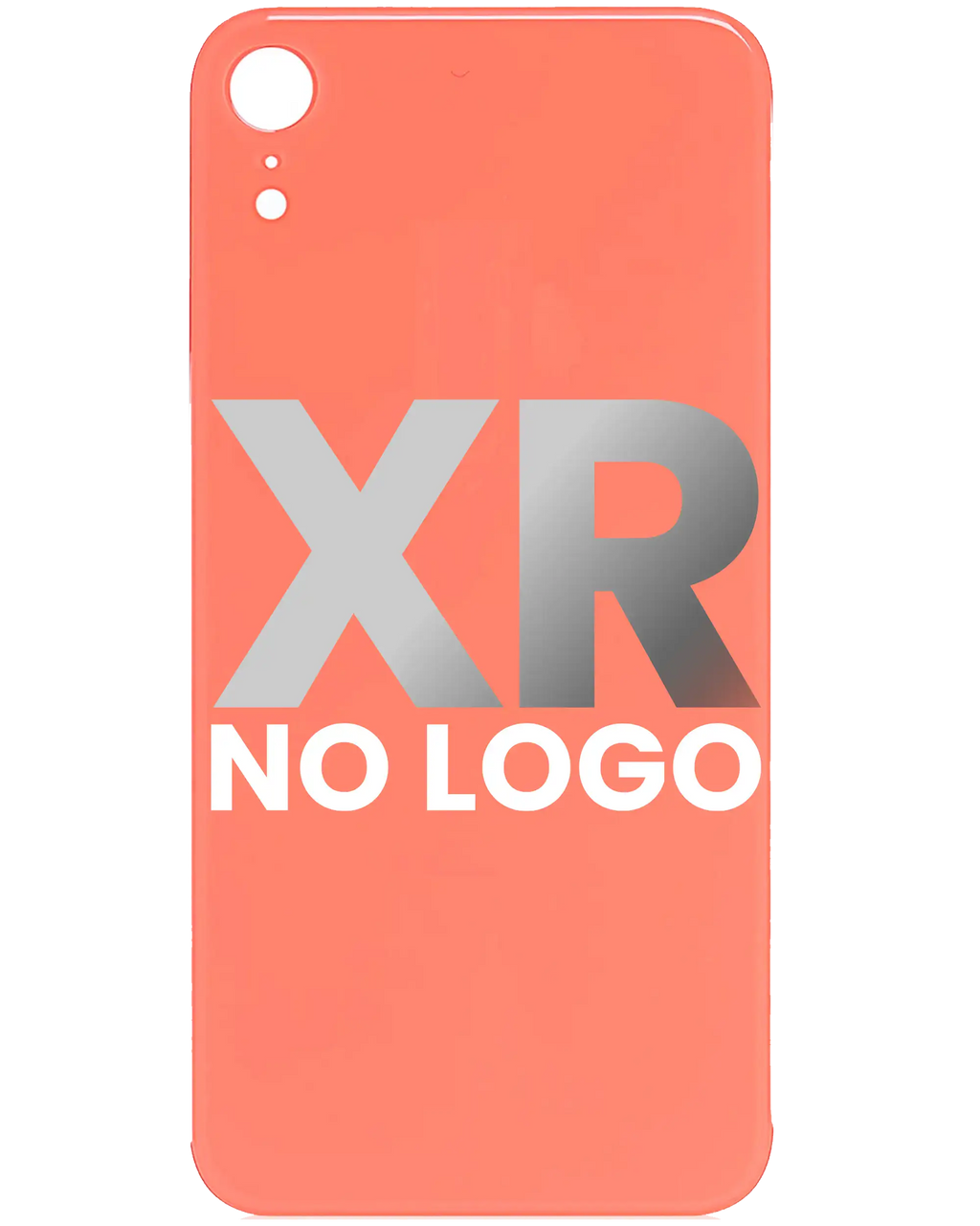 Back Cover for iPhone XR (Without Logo) (Coral)