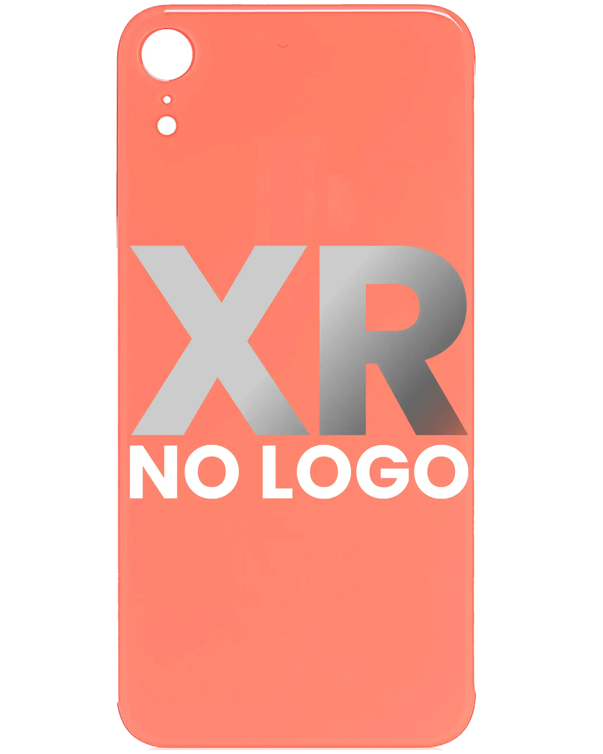 Back Cover for iPhone XR (Without Logo) (Coral)