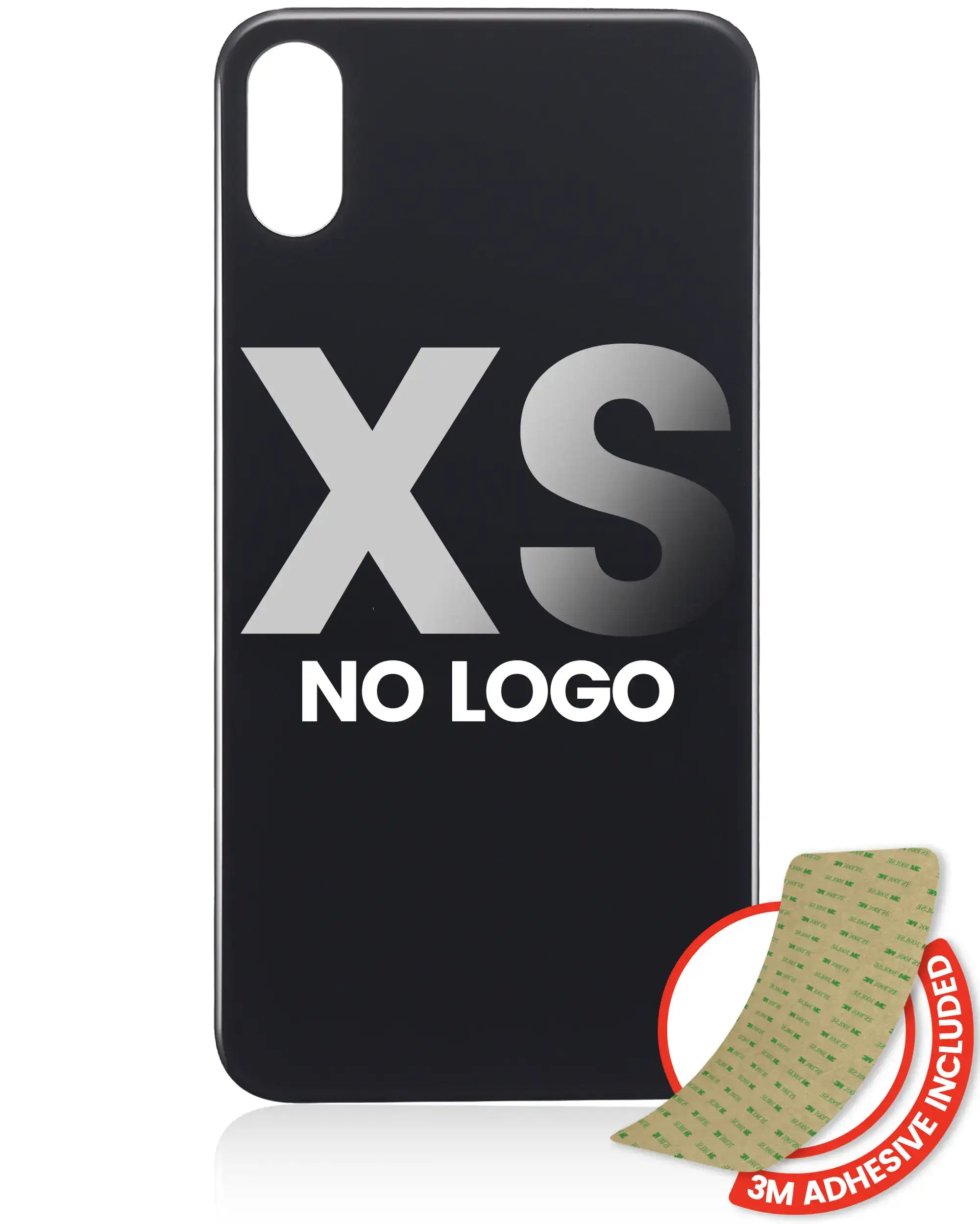 Backcover 3M-Klebefolie iPhone XS ohne Logo große Kamera Space Grau