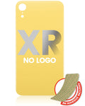 Back Cover with 3M Adhesive for iPhone XR (No Logo, Large Camera Cutout) (Yellow)