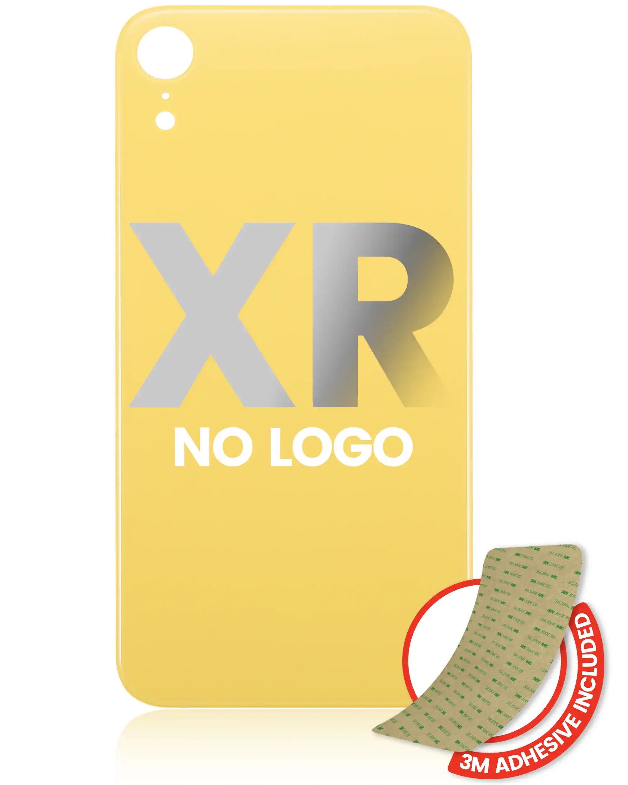 Backcover iPhone XR Gelb ohne Logo große Kameraaussparung 3M-Klebstoff