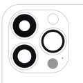 Rear Camera Glass (Glass Only) with Adhesive for iPhone 15 Pro Max (3-Pack) (Premium) (10-Pack) (Real Sapphire)