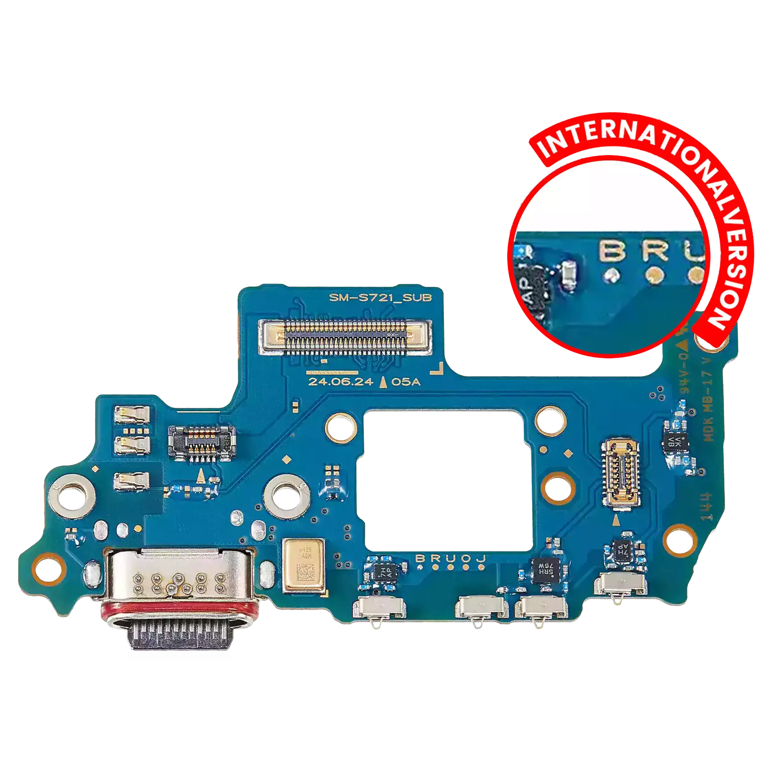 Ladebuchse-Platine für Samsung Galaxy S24 FE (Internationale Version) Premium