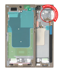 Midframe/Frame for Samsung Galaxy S24 Ultra 5G (International Version) (Service Pack) (Titanium Yellow)