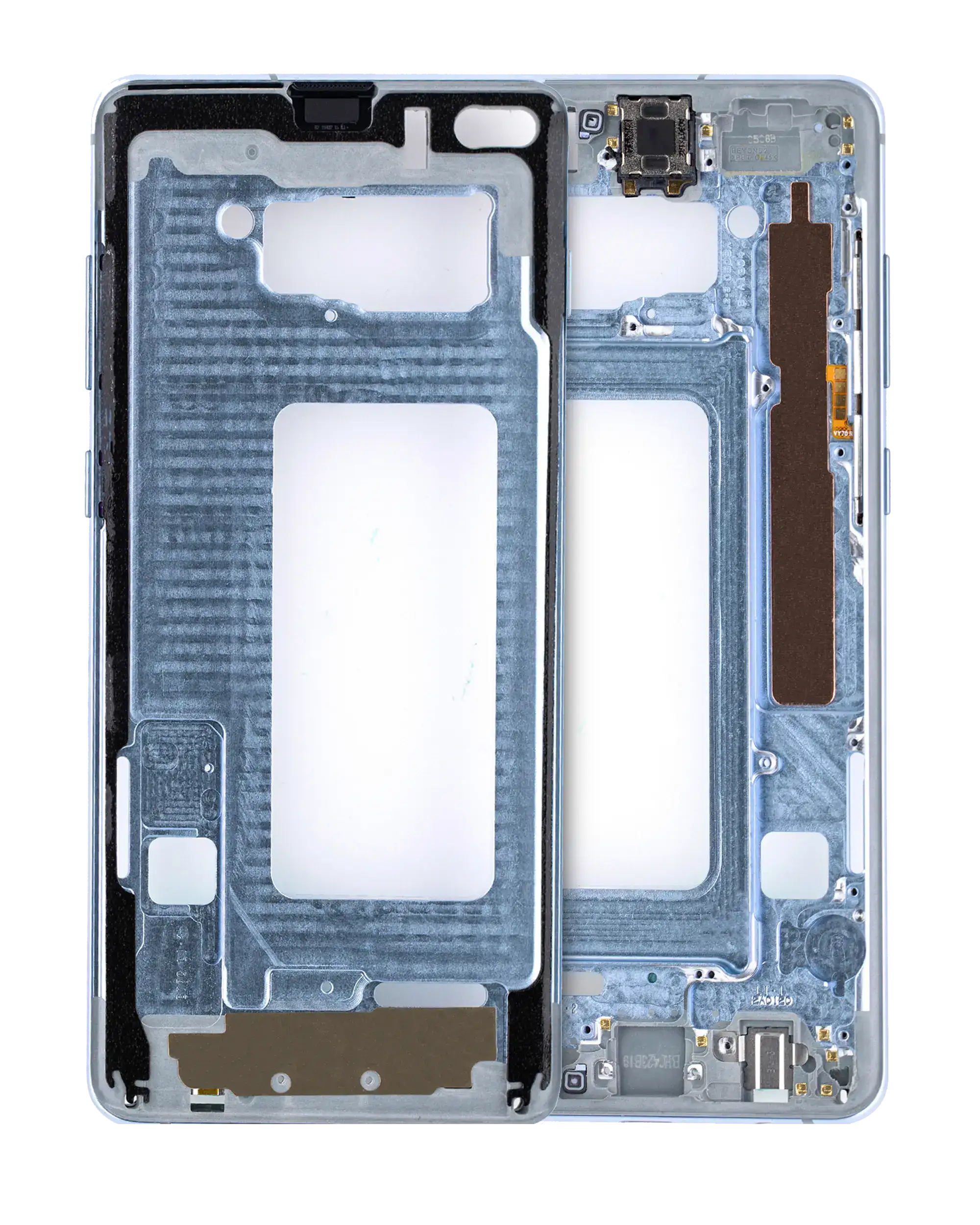 Midframe/Rahmen für Samsung Galaxy S10 Plus (mit Kleinteilen) (Prism Blue)