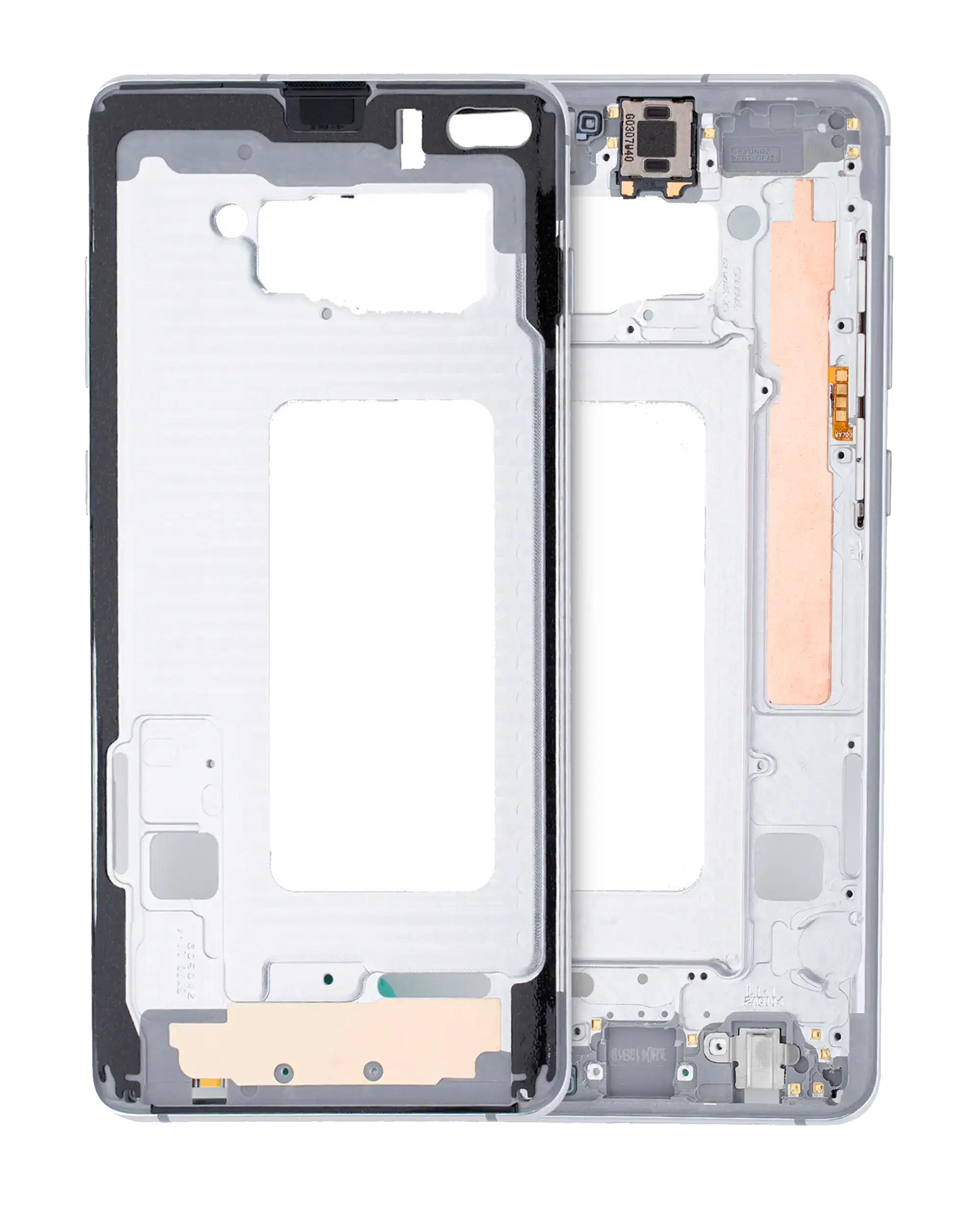 Midframe/Rahmen für Samsung Galaxy S10 Plus (mit Kleinteilen) (Prism White)