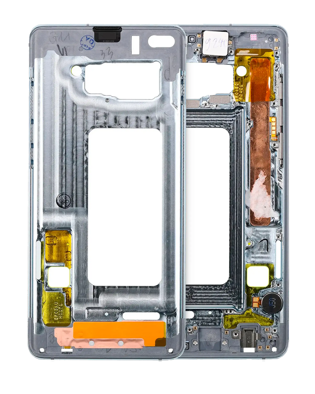 Midframe/Rahmen Samsung Galaxy S10+ mit Kleinteilen Ceramic White