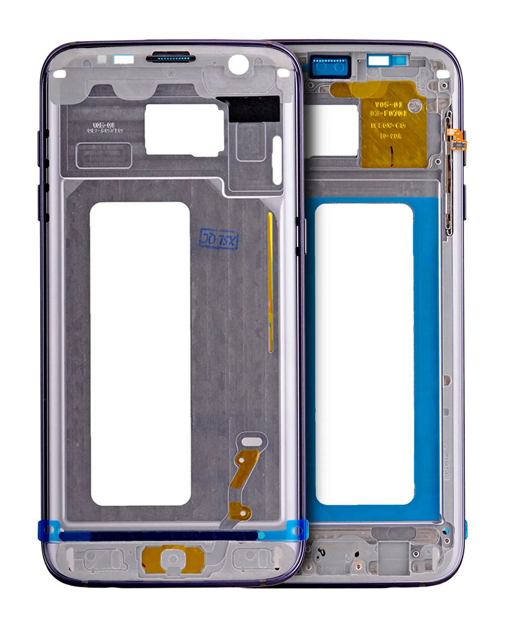 Midframe/Rahmen für Samsung Galaxy S7 Edge (mit Kleinteilen) (Schwarz)