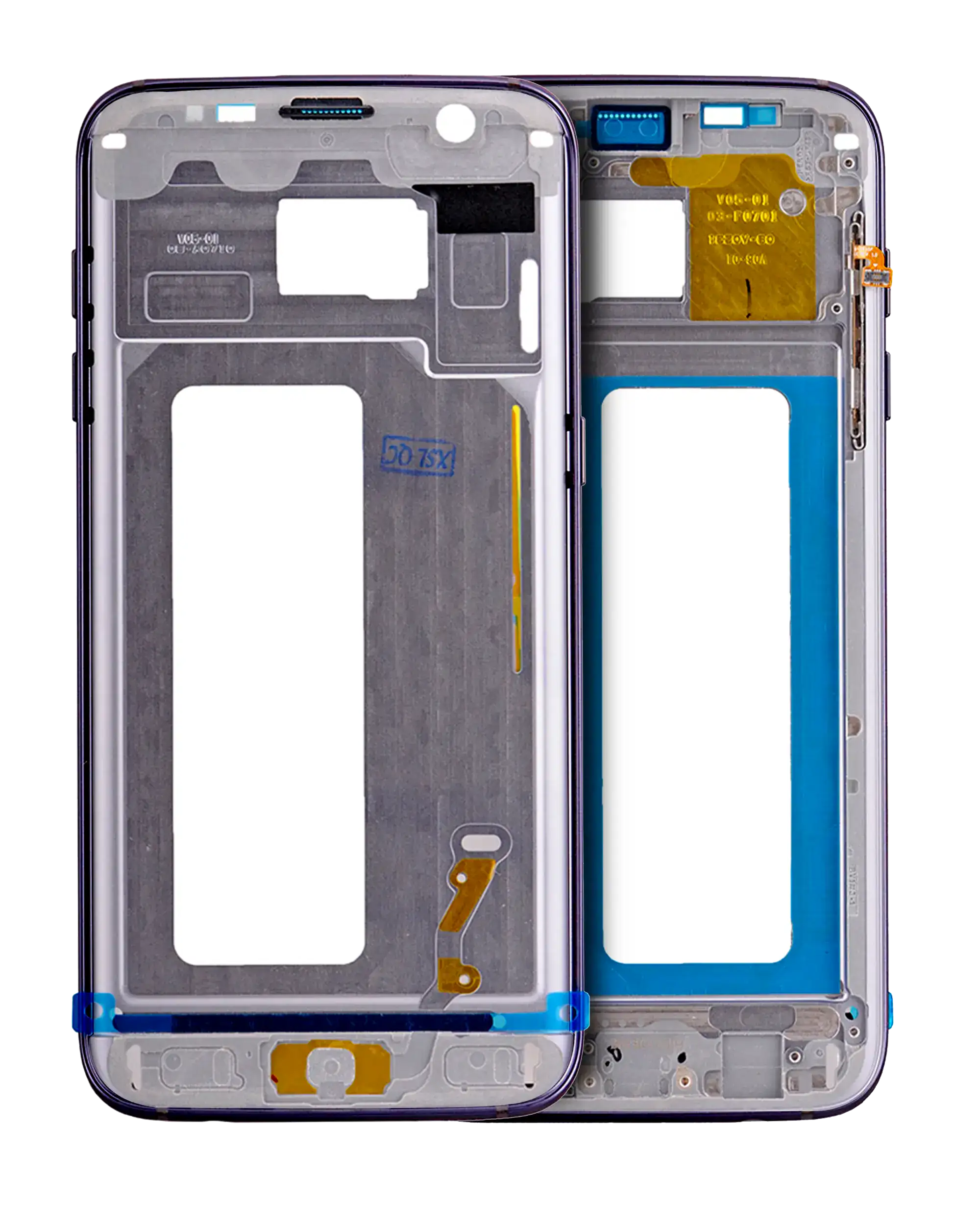 Midframe/Rahmen für Samsung Galaxy S7 Edge (mit Kleinteilen) (Schwarz)