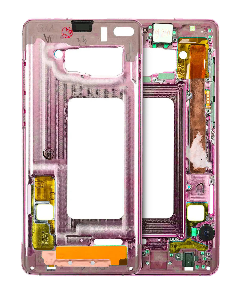 Midframe/Frame for Samsung Galaxy S10 (with Small Parts) (Flamingo Pink)