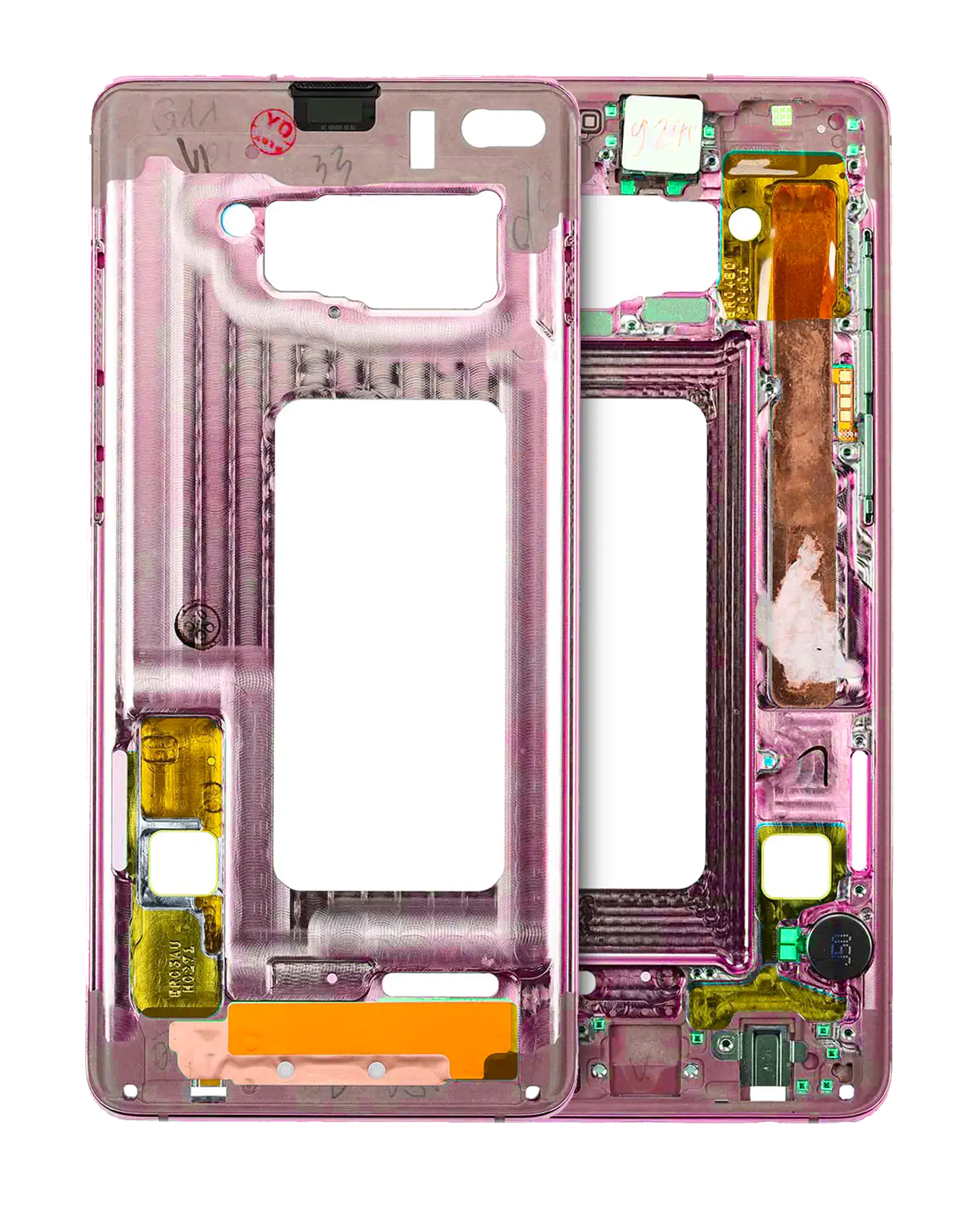 Midframe/Frame for Samsung Galaxy S10 (with Small Parts) (Flamingo Pink)