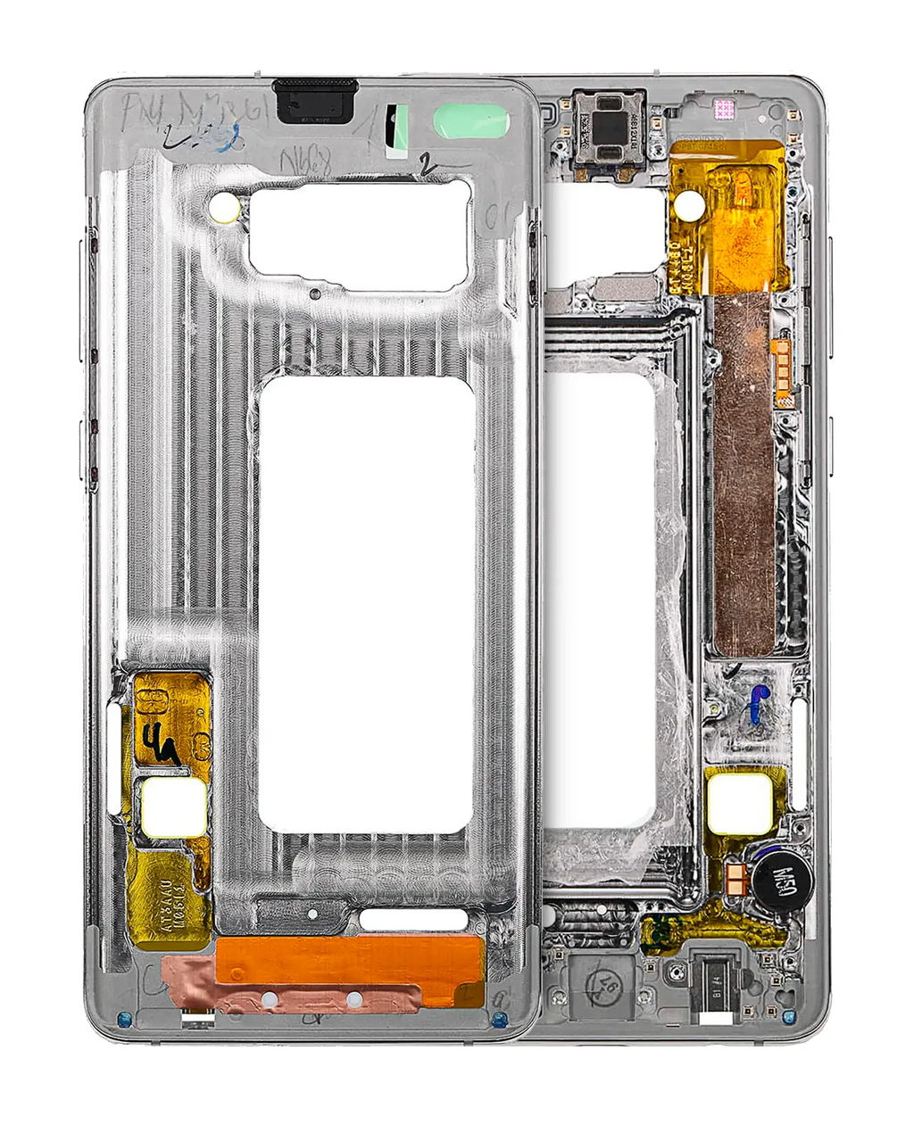 Midframe/Rahmen für Samsung Galaxy S10 (mit Kleinteilen) (Prism Blue)
