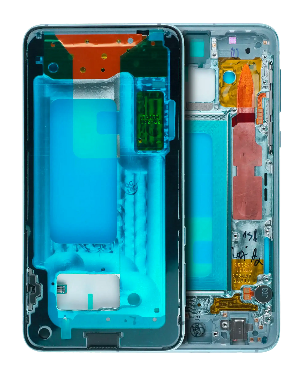 Backcover/Rahmen für Samsung Galaxy S10E (mit Kleinteilen) (Prism Green)