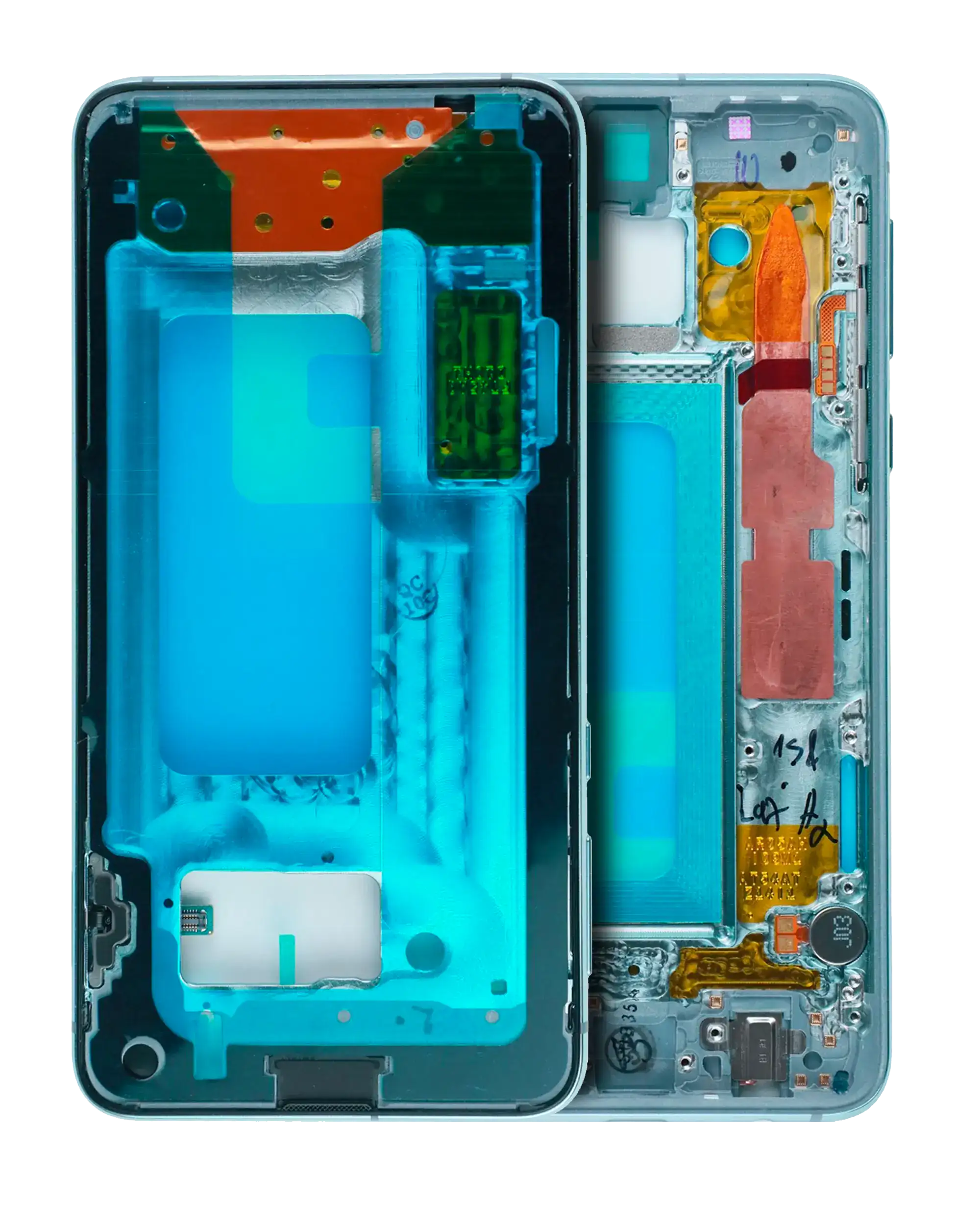 Backcover/Rahmen für Samsung Galaxy S10E (mit Kleinteilen) (Prism Green)