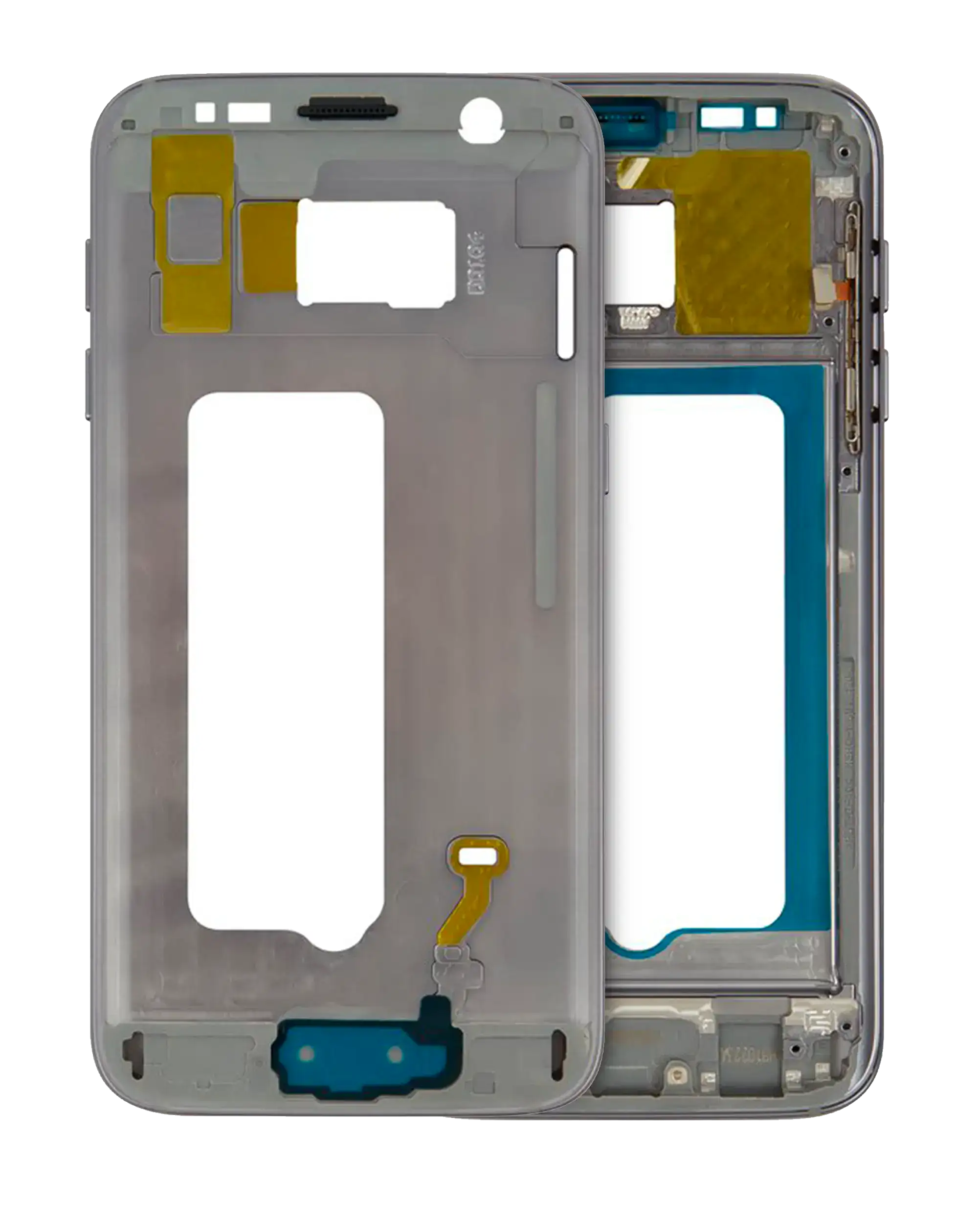 Backcover/Rahmen für Samsung Galaxy S7 mit Kleinteilen (Schwarz)