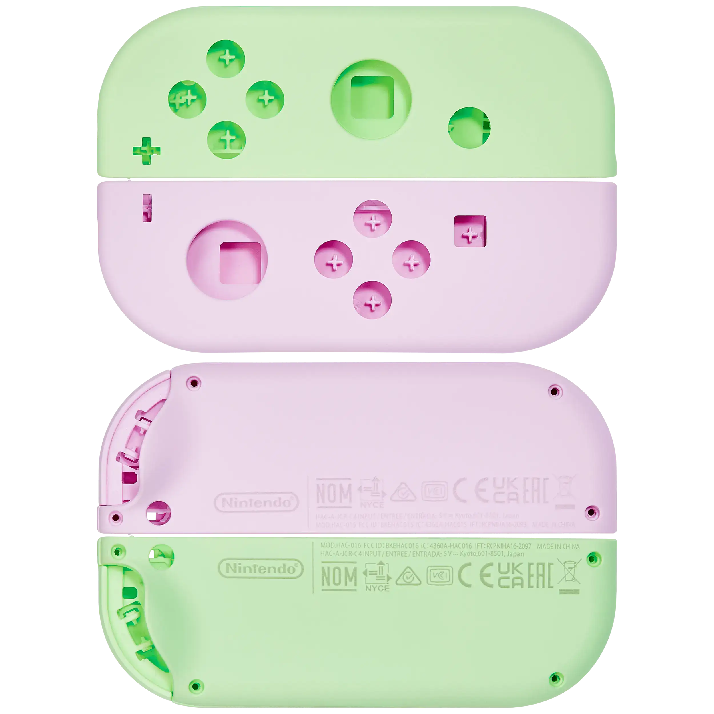 Gehäuseschale für Nintendo Switch Joy-Con Controller (Lila/Grün)