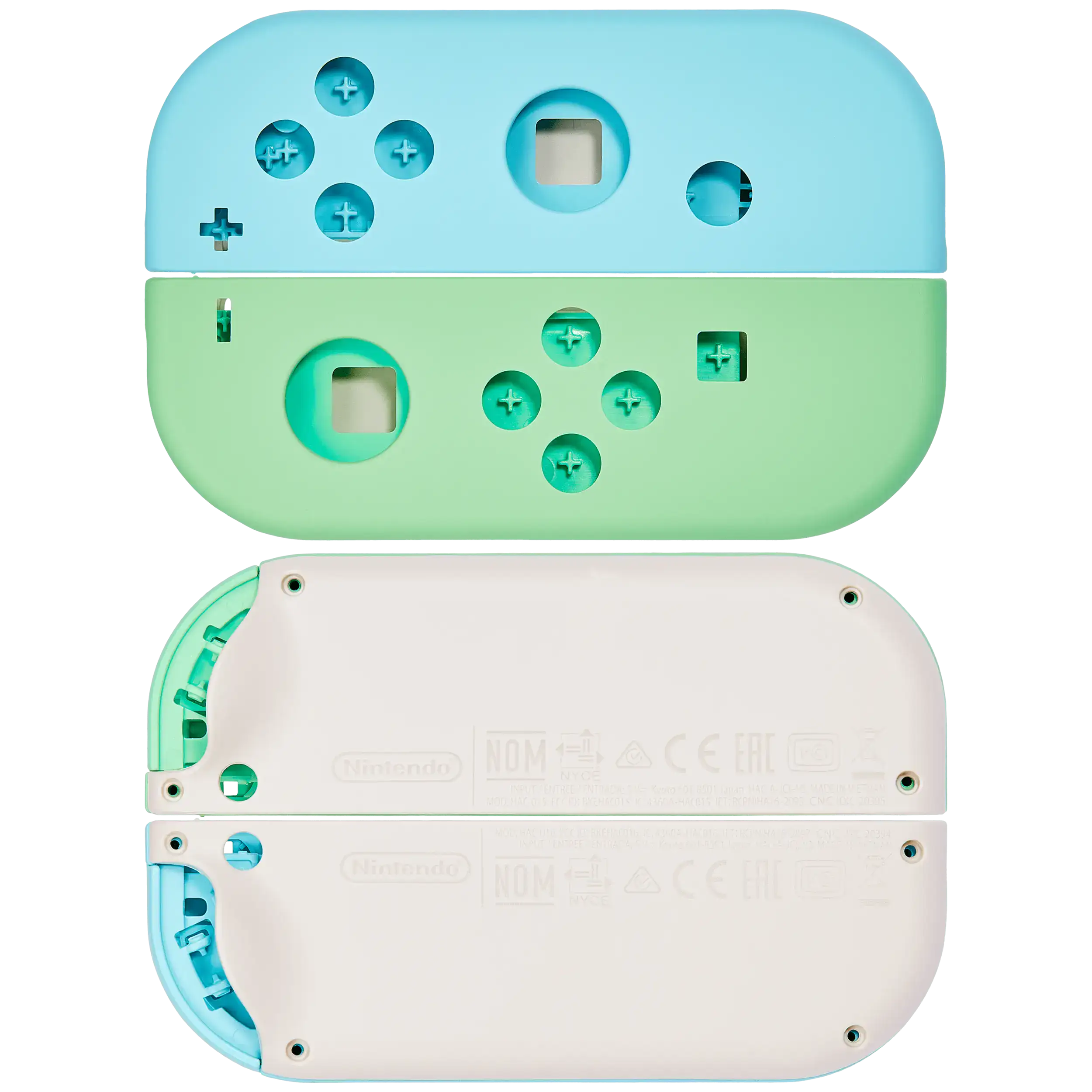 Housing Shell for Nintendo Switch Joy-Con Controllers (Green / Blue)