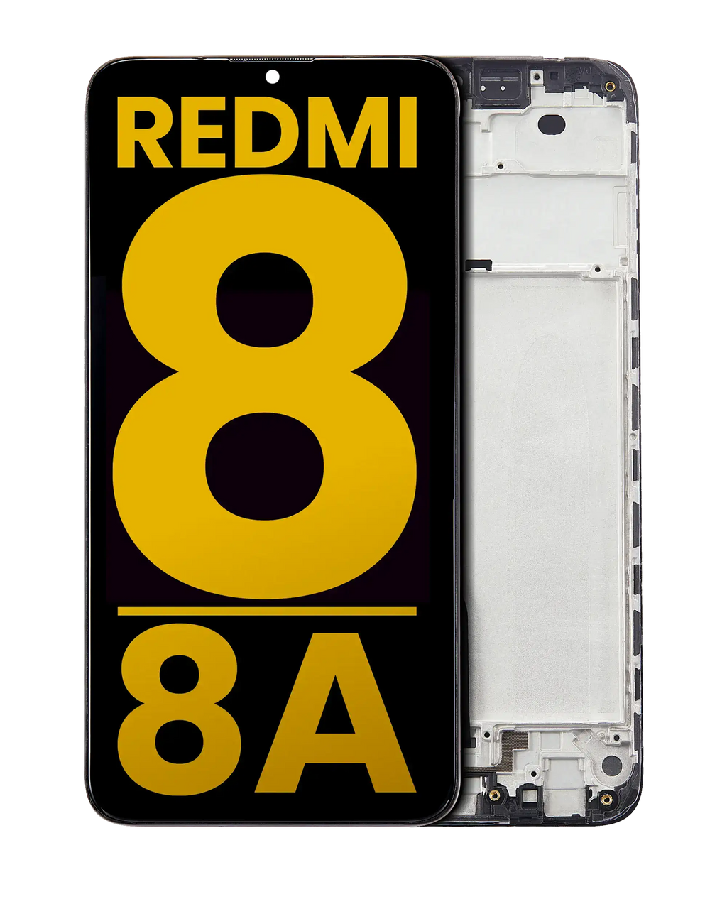 LCD-Display mit Rahmen für Xiaomi Redmi 8 / 8A (Refurbished) (Alle Farben)