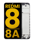 LCD-Display mit Rahmen für Xiaomi Redmi 8 / 8A (Refurbished) (Alle Farben)