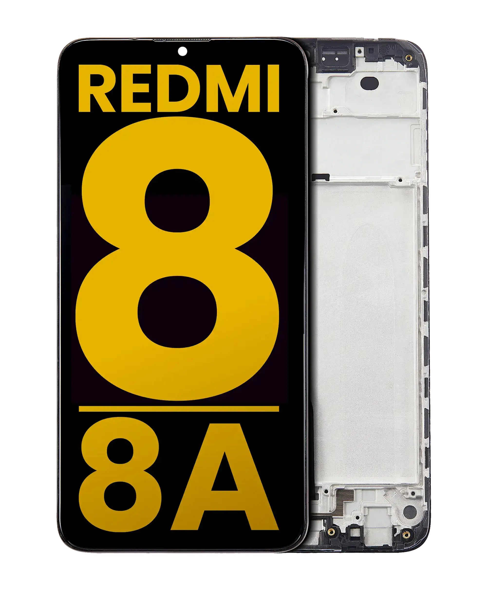 LCD-Display mit Rahmen für Xiaomi Redmi 8 / 8A (Refurbished) (Alle Farben)