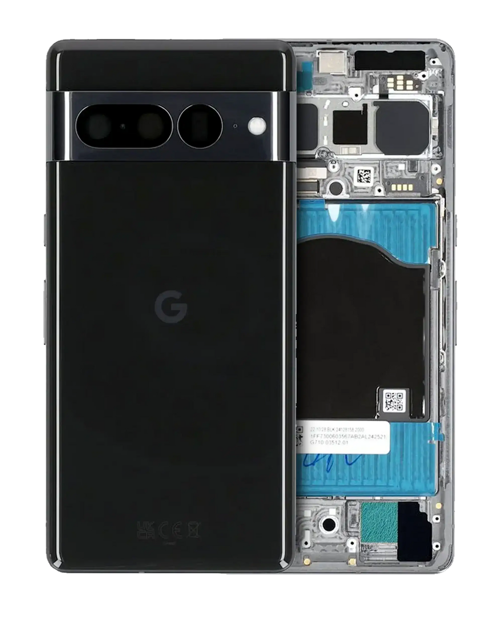 Back Cover for Google Pixel 7 Pro (Original OEM) (Obsidian)
