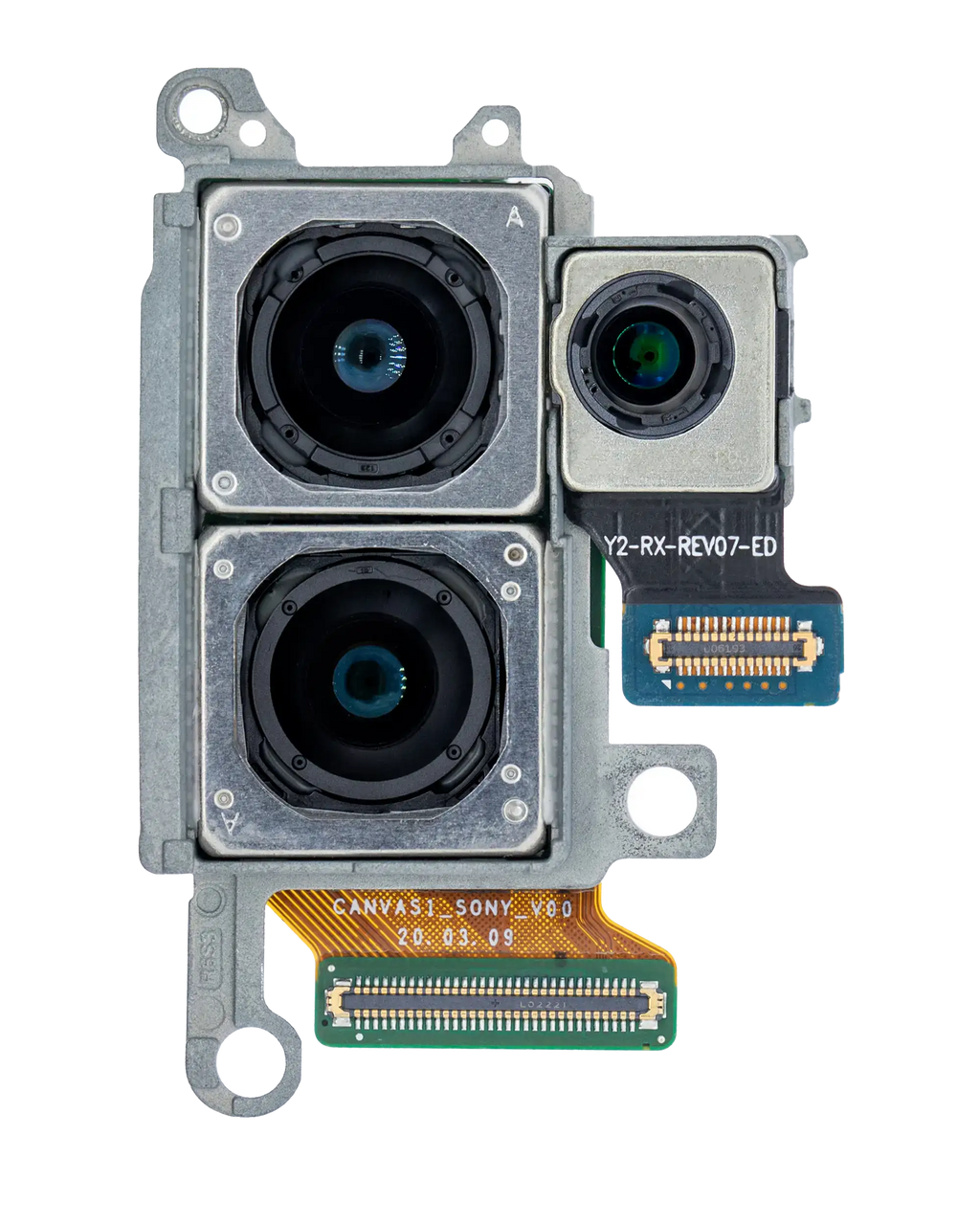 Rear Camera Module (Wide Angle & Telephoto & Depth Vision) for Samsung Galaxy S20 Plus / 5G (US Version) (Used OEM Pull, Grade A)