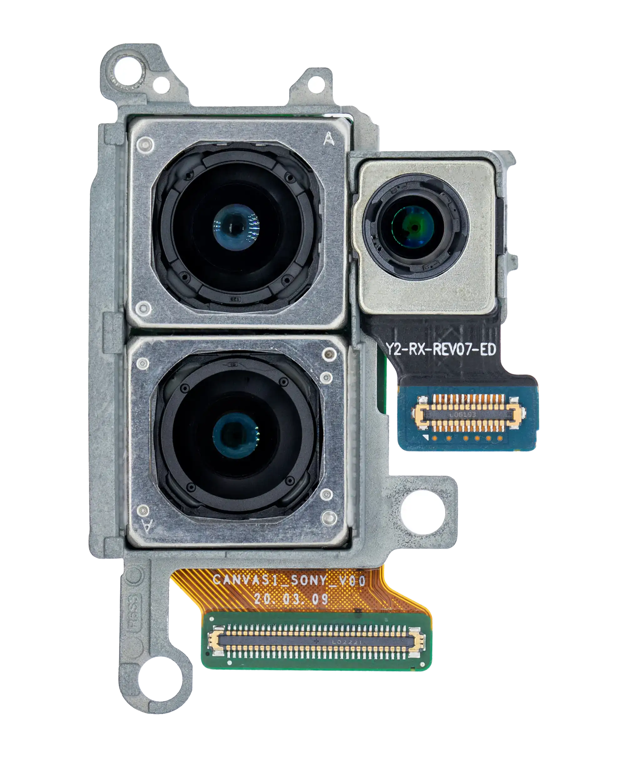 Rear Camera Module (Wide Angle & Telephoto & Depth Vision) for Samsung Galaxy S20 Plus / 5G (US Version) (Used OEM Pull, Grade A)