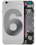 Backcover mit Komponenten für iPhone 6 (OEM Pull A) Silber