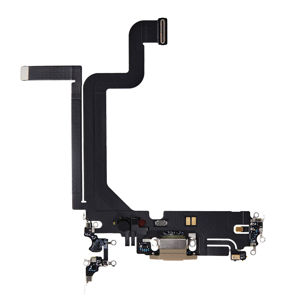 Charging Port Flex Cable for iPhone 14 Pro Max (Premium) (Gold)