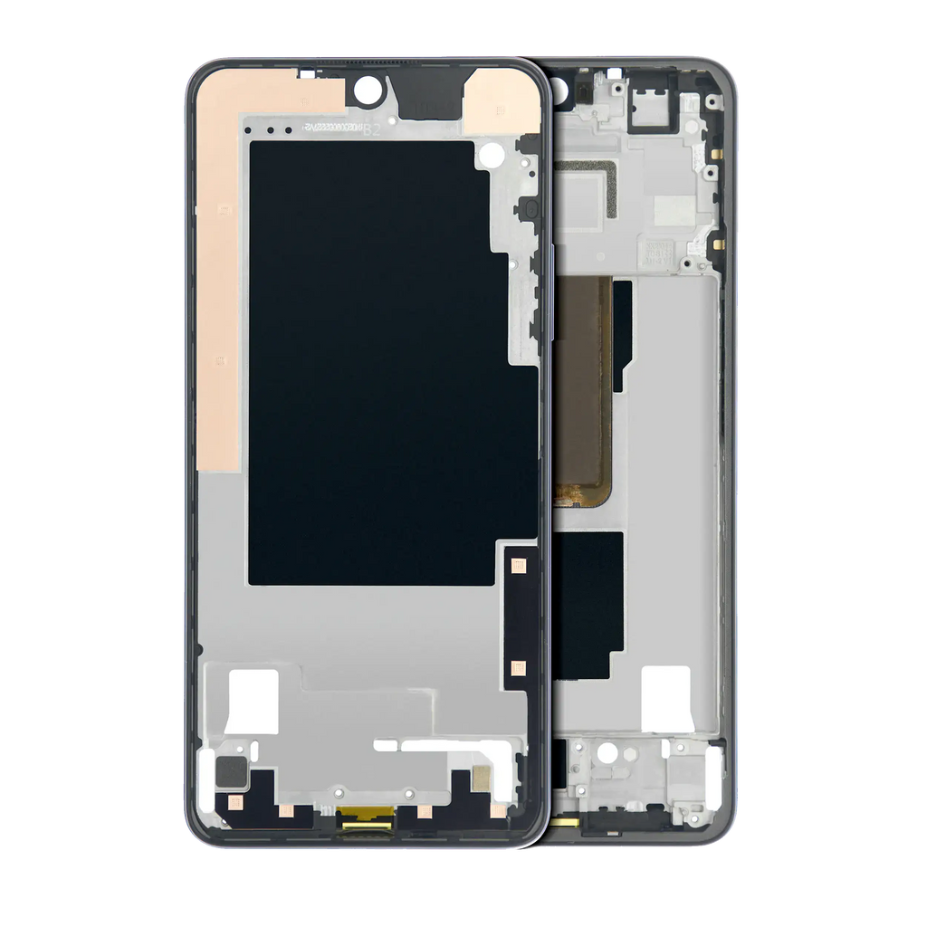 Midframe/Frame with Power Button Flex for Motorola Moto G Power (XT2117 / 2021) (Flash Gray)