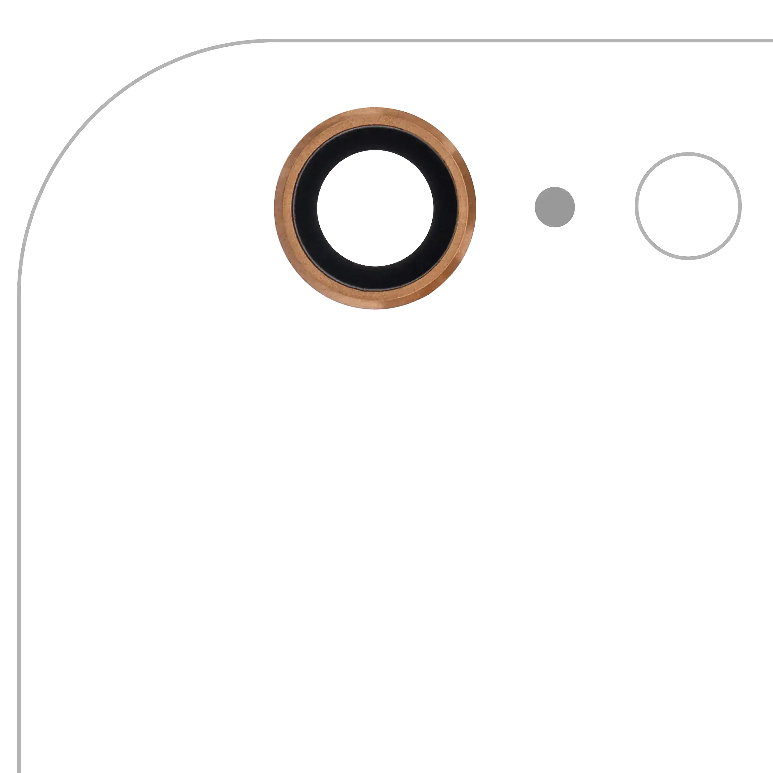 Rear Camera Lens for iPhone 6 Plus / 6S Plus (Gold) (10-Pack) (Real Sapphire / Premium)