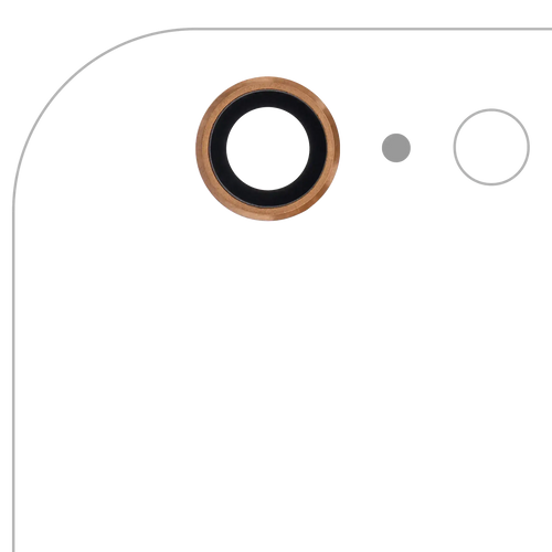 Apple Kameralinse hinten für iPhone 6/6S Plus Gold (10er Pack) Echt-Saphir Premi