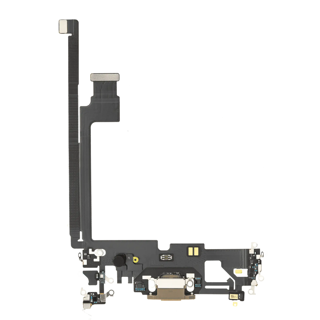 Charging Port Flex Cable for iPhone 12 Pro Max (Used OEM Pull) (Gold)