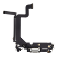 Ladebuchse-Flexkabel für iPhone 14 Pro Max (gebrauchter OEM-Ausbau) (Silber)