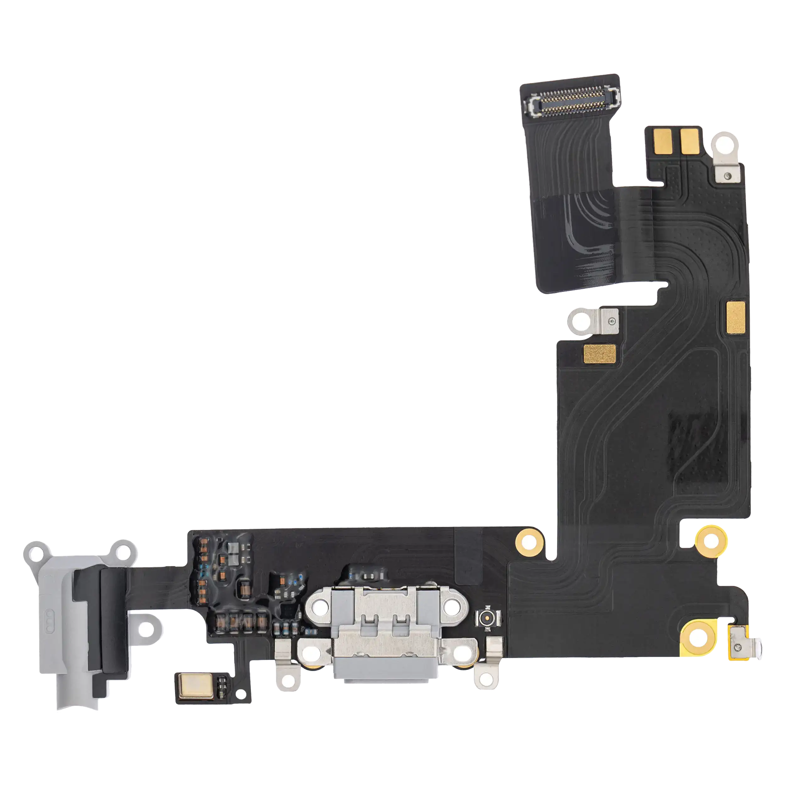 Charging Port Flex Cable for iPhone 6 Plus (Premium) (Silver)
