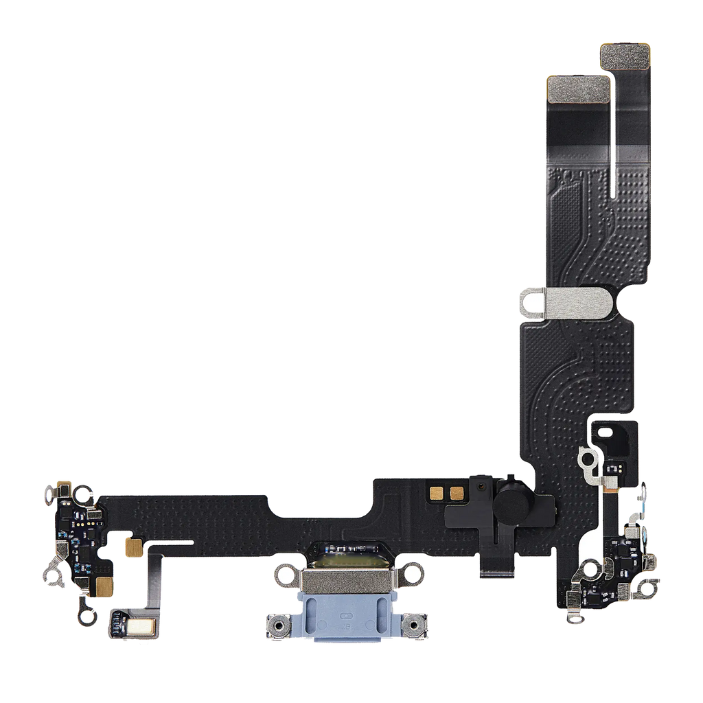 Charging Port Flex Cable for iPhone 14 Plus (Premium) (Blue)