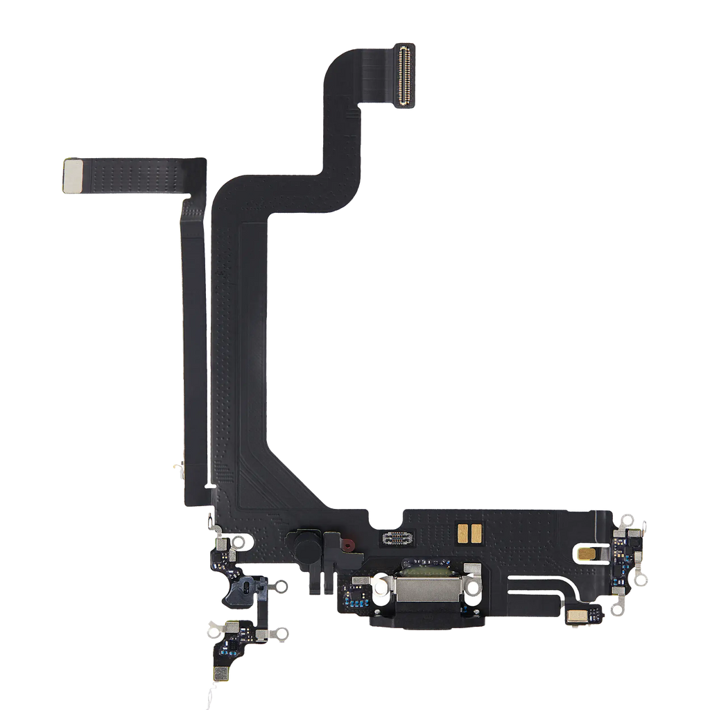 Flexible Charging Port Cable for iPhone 14 Pro Max (Premium) (Space Black)