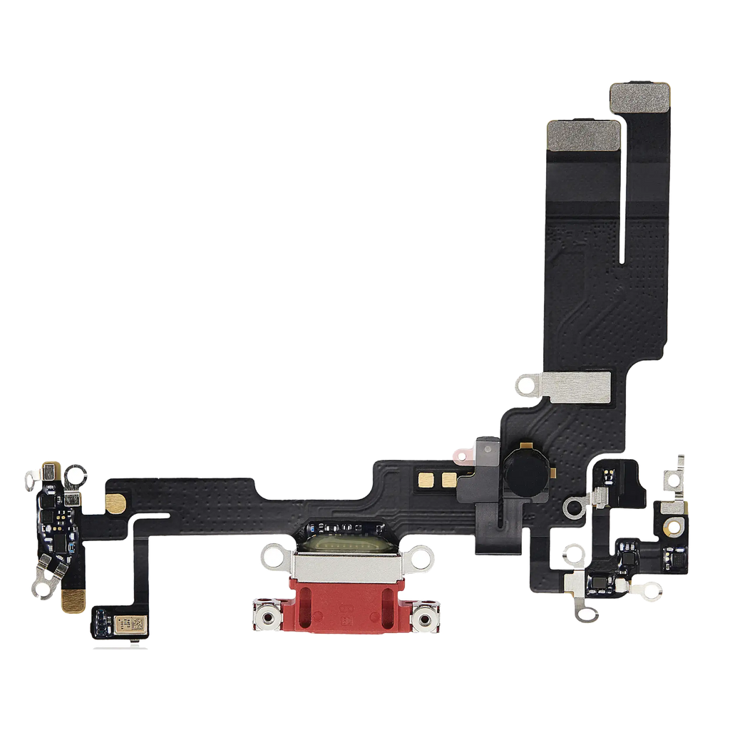 Charging Port Flex Cable for iPhone 14 (Premium) (Red)