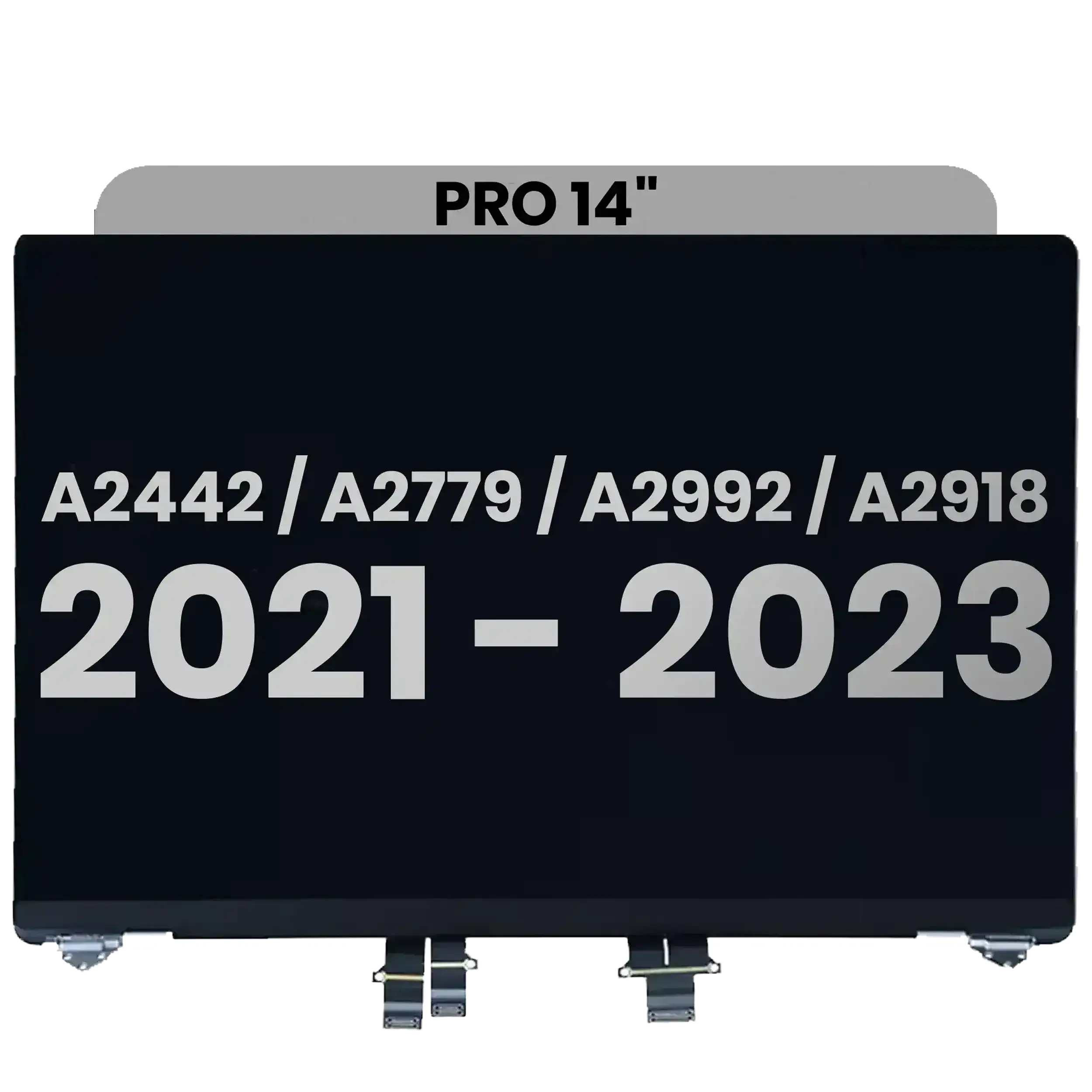 Complete LCD Display Module for MacBook Pro 14" (A2442 / Late 2021) / (A2779 / Late 2023) / (A2918 / Late 2023) – Used OEM Pull, Grade A (Space Gray)