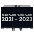 Komplettes LCD-Display für MacBook Pro 14 (2021-2023) Space Gray OEM Qualität B
