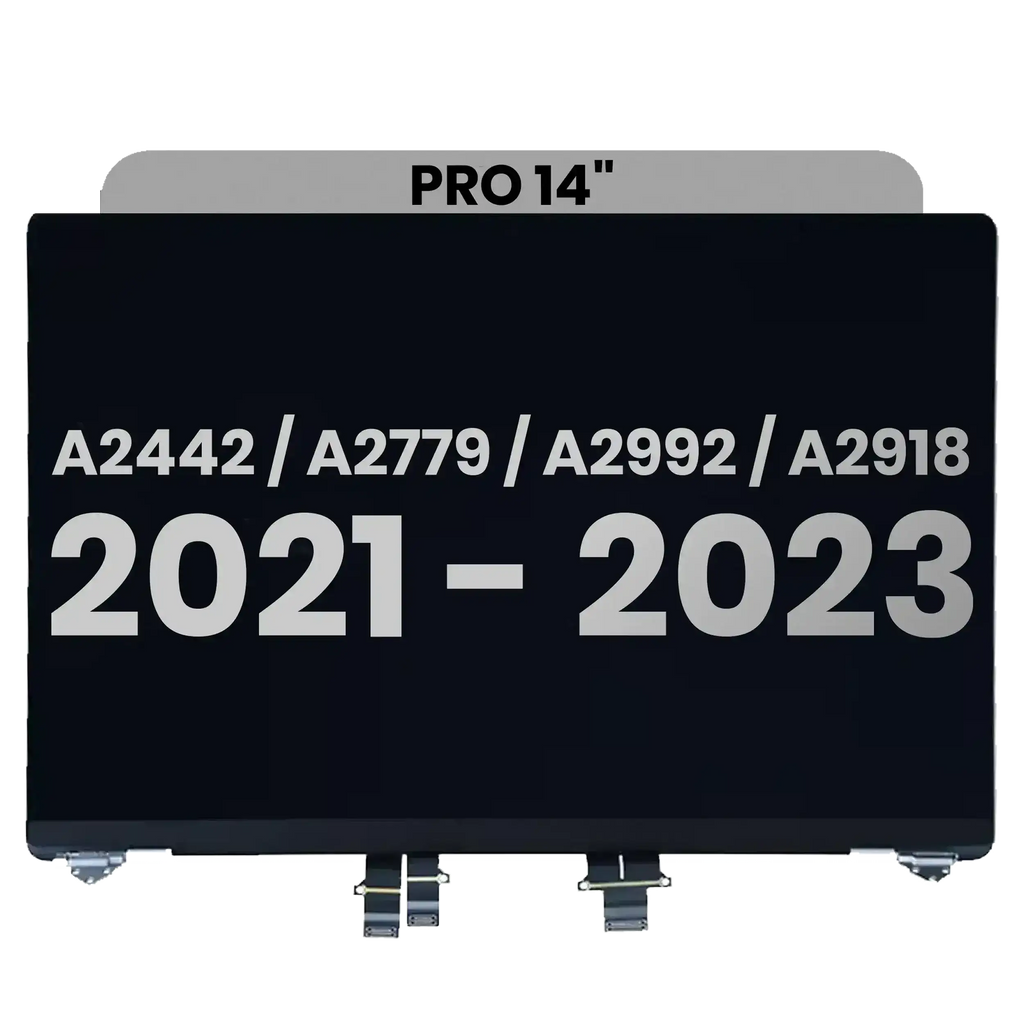 Complete LCD Display for MacBook Pro 14" (A2442 / Late 2021, A2779 / Late 2023, A2918 / Late 2023) – Space Gray – Used OEM Part, Grade B