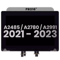 LCD-Display-Modul f. MacBook Pro 16" A2485 A2780 OEM Pull A Space Gray