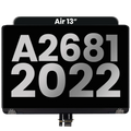 LCD Display for MacBook Air 13" (A2681 / Mid 2022) (Used OEM Pull, B-Grade) (Midnight)